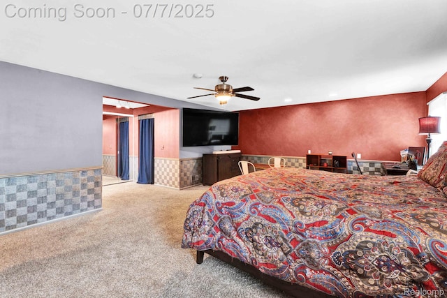 6611 Windmill Ln, West Bloomfield, MI 48324 - carpeted bedroom with wainscoting