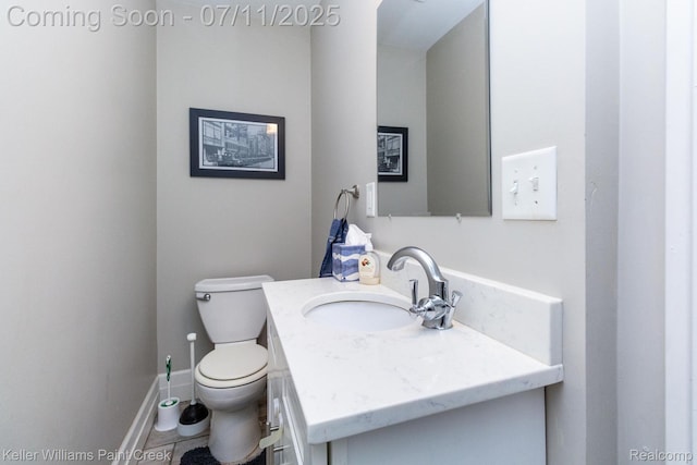 1424 Lakepointe St, Detroit, MI 48230 - half bathroom featuring vanity and toilet