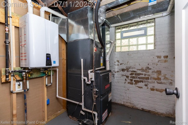 1424 Lakepointe St, Detroit, MI 48230 - utility room featuring tankless water heater