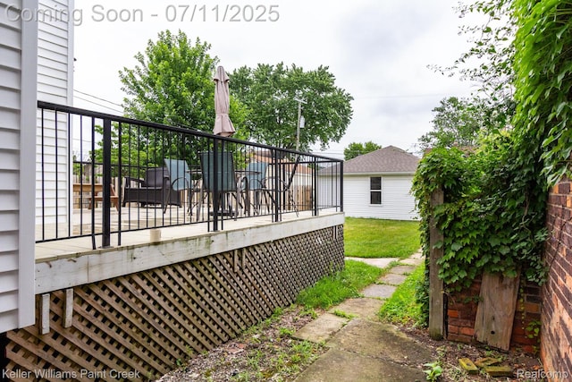 1424 Lakepointe St, Detroit, MI 48230 - view of home's exterior featuring a wooden deck