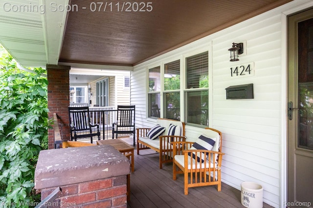 1424 Lakepointe St, Detroit, MI 48230 - view of wooden porch