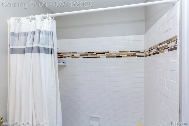1424 Lakepointe St, Detroit, MI 48230 - bathroom featuring a shower with shower curtain