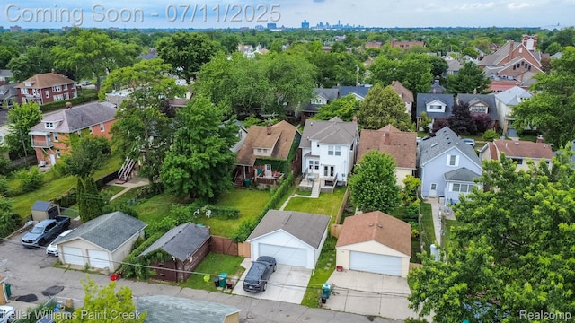 1424 Lakepointe St, Detroit, MI 48230 - aerial perspective of suburban area