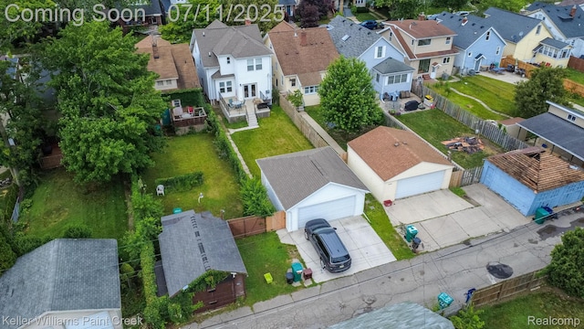 1424 Lakepointe St, Detroit, MI 48230 - aerial perspective of suburban area