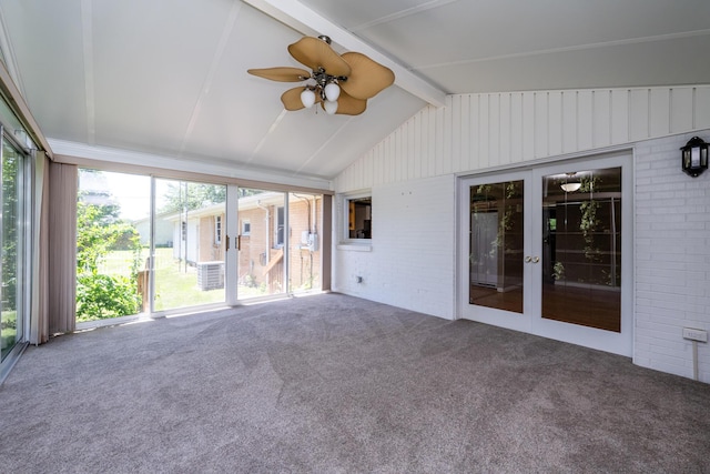 3813 Green Acre Dr, Saint Joseph, MI 49085 - unfurnished sunroom featuring french doors