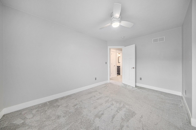 2807 Bartlett Rd, Pleasant Lake, MI 49272 - carpeted empty room featuring baseboards and ceiling fan