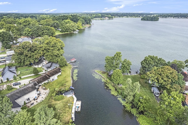 2807 Bartlett Rd, Pleasant Lake, MI 49272 - aerial overview of property's location with a large body of water