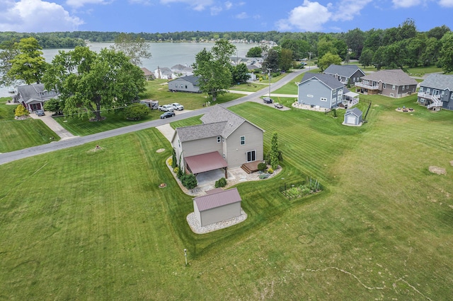 2807 Bartlett Rd, Pleasant Lake, MI 49272 - aerial view of residential area featuring a large body of water