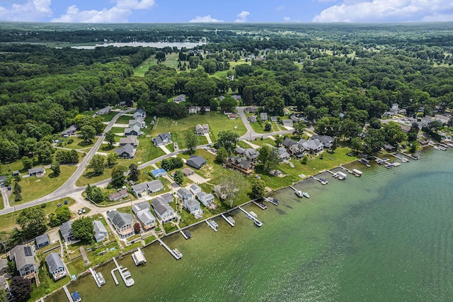 2807 Bartlett Rd, Pleasant Lake, MI 49272 - aerial view of property's location featuring a nearby body of water and a forest