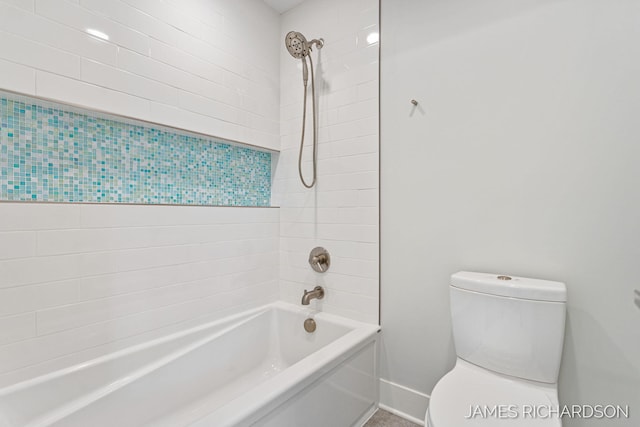 12974 Boulderway Trl, Grand Haven, MI 49417 - full bathroom with toilet and shower / bath combination