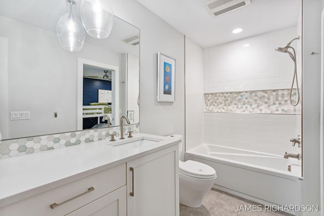 12974 Boulderway Trl, Grand Haven, MI 49417 - full bathroom with vanity and bathing tub / shower combination