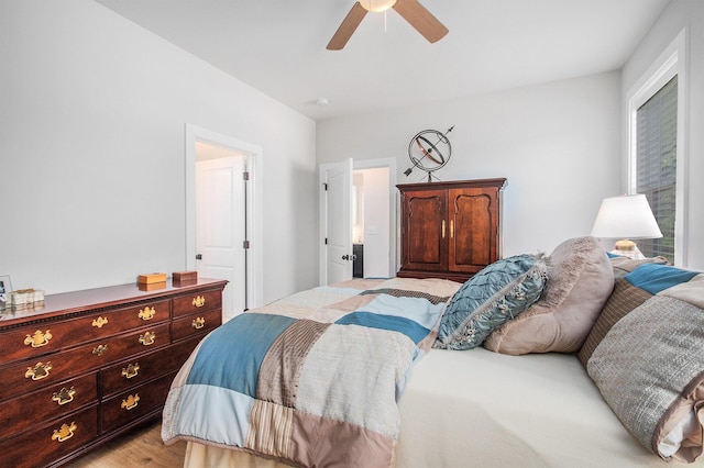 765 S Haven Pl, South Haven, MI 49090 - bedroom featuring light wood finished floors and a ceiling fan