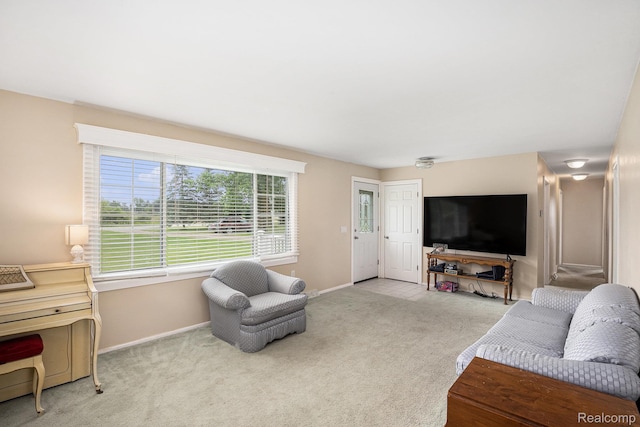 11508 Grand Blanc Rd, Gaines, MI 48436 - living room featuring carpet and baseboards