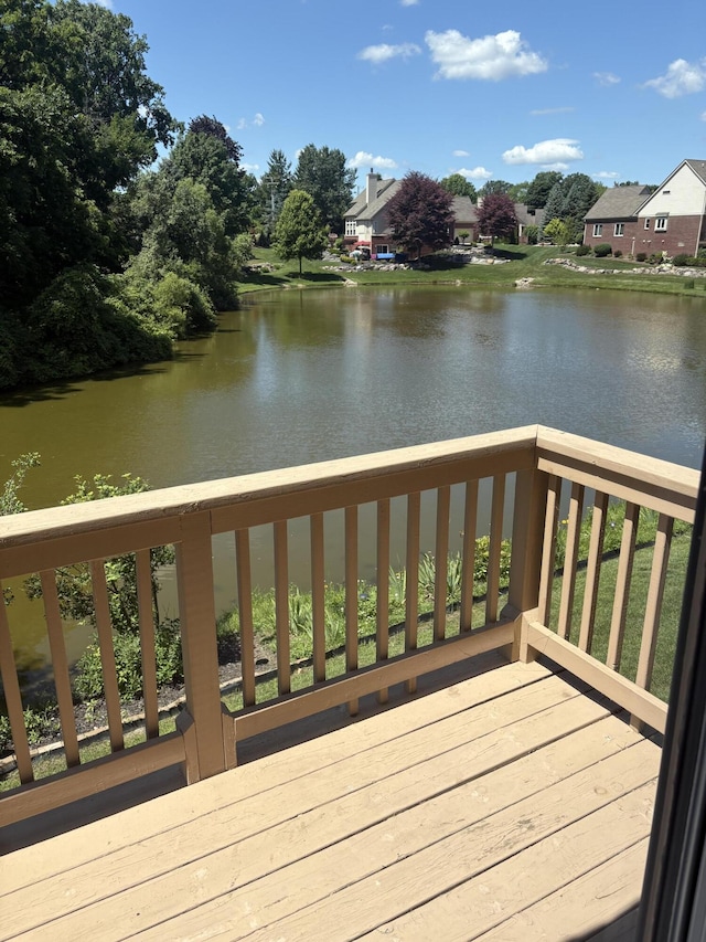 35595 Lone Pine Ln, Farmington Hills, MI 48335 - wooden terrace with a water view