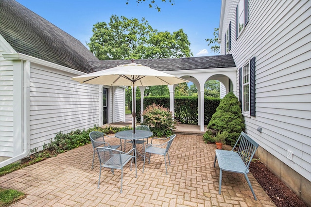 5145 Hensley Dr, Ann Arbor, MI 48103 - view of patio featuring outdoor dining space