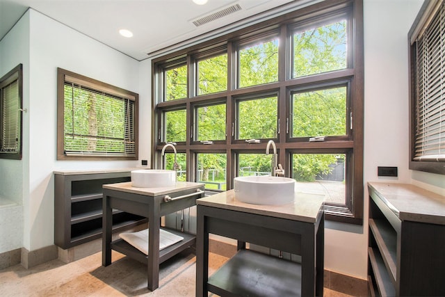 7085 Youngren Rd, Three Oaks, MI 49128 - dining space with baseboards and recessed lighting
