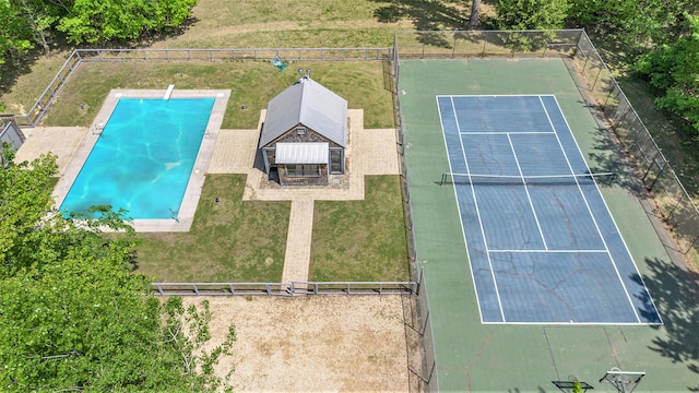 7085 Youngren Rd, Three Oaks, MI 49128 - drone / aerial view of a pool area