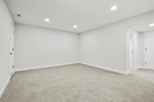 5661 Attleberry Ave, Kalamazoo, MI 49009 - spare room with light carpet and recessed lighting