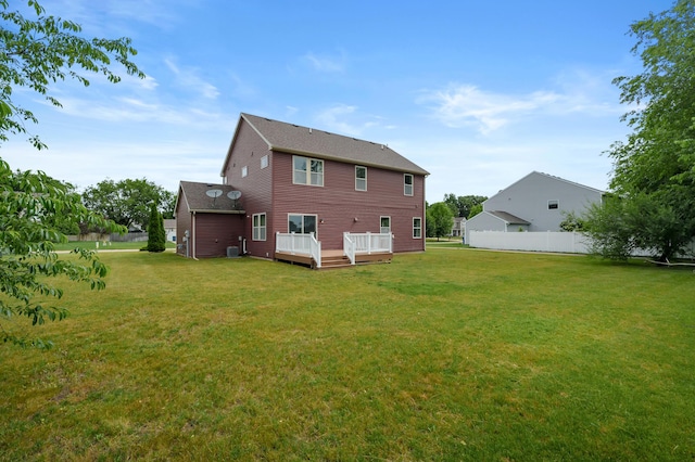 5661 Attleberry Ave, Kalamazoo, MI 49009 - back of house featuring a wooden deck