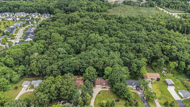 3349 Shimmons Rd, Auburn Hills, MI 48326 - aerial view of property's location featuring a forest