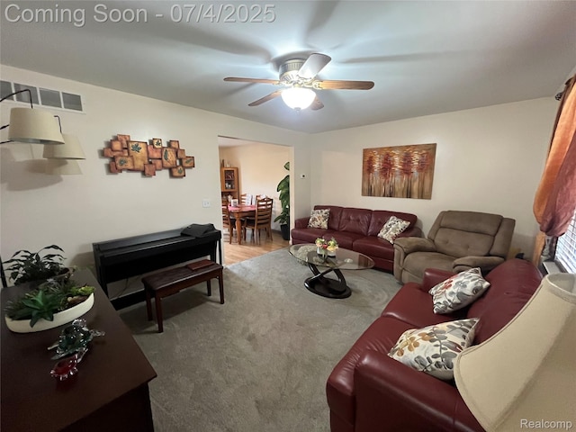 19754 E 14 Mile Rd, Roseville, MI 48066 - living room with ceiling fan
