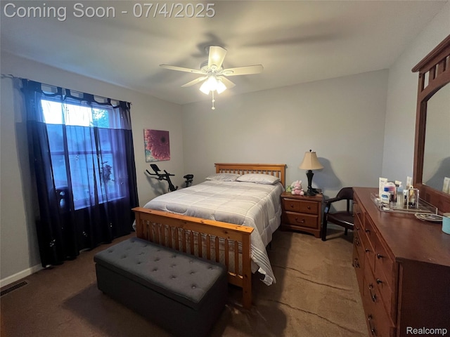 19754 E 14 Mile Rd, Roseville, MI 48066 - bedroom featuring carpet and ceiling fan
