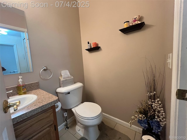 19754 E 14 Mile Rd, Roseville, MI 48066 - half bath featuring vanity and tile patterned flooring