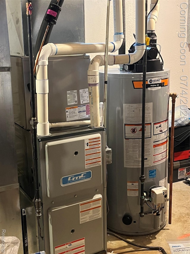 19754 E 14 Mile Rd, Roseville, MI 48066 - utility room with gas water heater