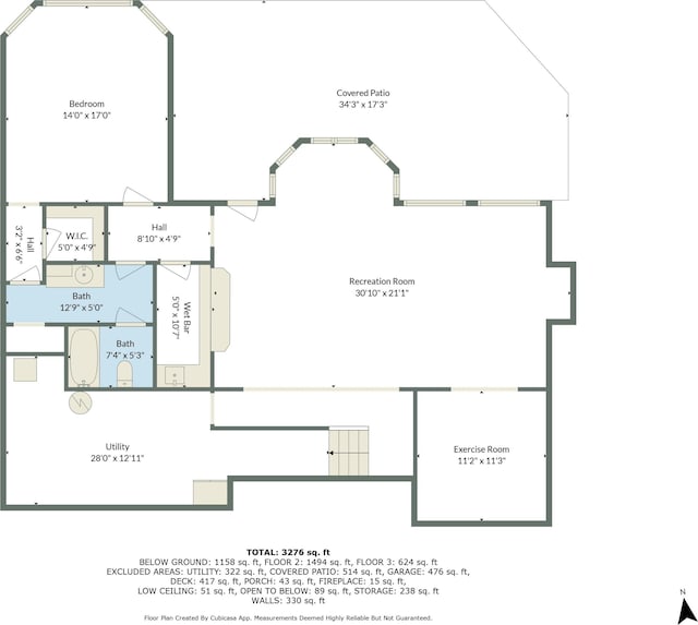 11713 Linderman Rd, Bear Lake, MI 49614 - view of property floor plan