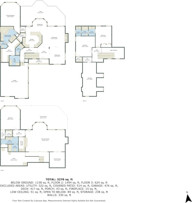 11713 Linderman Rd, Bear Lake, MI 49614 - view of property floor plan