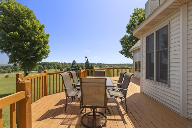 11713 Linderman Rd, Bear Lake, MI 49614 - deck featuring outdoor dining area