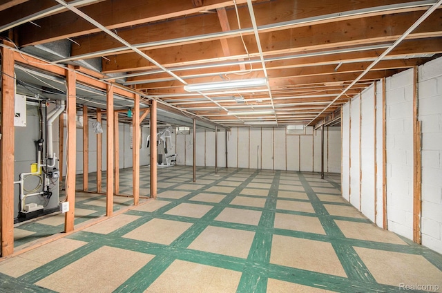 18319 Greenwald Dr, Southfield, MI 48075 - unfinished basement featuring tile patterned floors