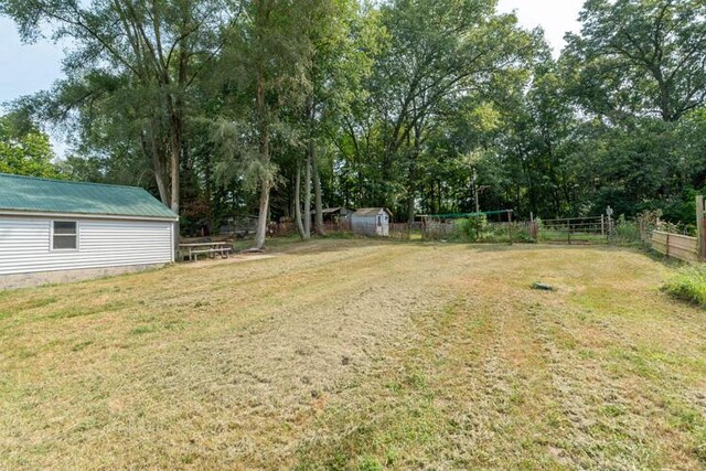 1213 Thomson Rd, Niles, MI 49120 - view of yard with a storage unit