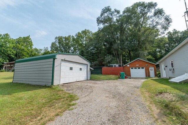 1213 Thomson Rd, Niles, MI 49120 - detached garage with view of wooded area