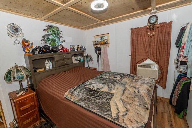1213 Thomson Rd, Niles, MI 49120 - bedroom with wood finished floors and cooling unit