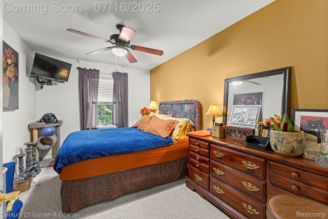 21280 Mada Ave, Southfield, MI 48075 - bedroom featuring carpet flooring and a ceiling fan