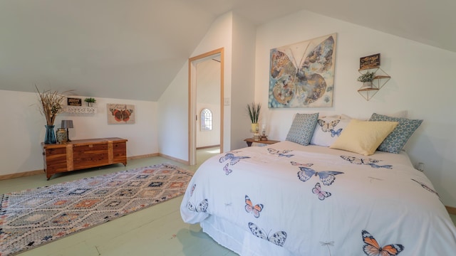 18216 S Schwark Rd, Three Oaks, MI 49128 - bedroom with vaulted ceiling and baseboards