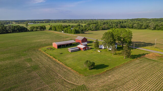 18216 S Schwark Rd, Three Oaks, MI 49128 - aerial view of sparsely populated area featuring extensive farmland