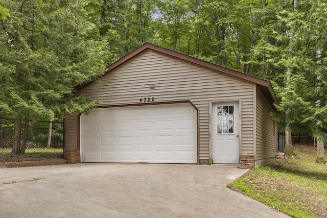 4382 S Vandervoight, Traverse City, MI 49696 - view of detached garage
