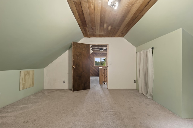 4382 S Vandervoight, Traverse City, MI 49696 - bonus room with carpet, vaulted ceiling, and wood ceiling