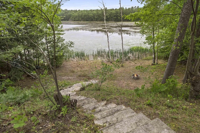 4382 S Vandervoight, Traverse City, MI 49696 - water view featuring a forest