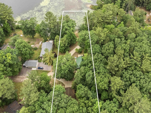 4382 S Vandervoight, Traverse City, MI 49696 - aerial view of property's location with property parcel outlined