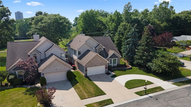 25893 Golf Pointe Dr, Southfield, MI 48075 - aerial view of property and surrounding area