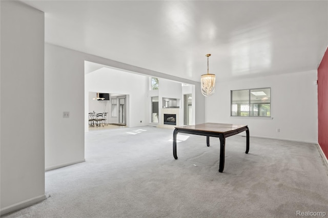 25893 Golf Pointe Dr, Southfield, MI 48075 - playroom featuring carpet flooring and a tile fireplace