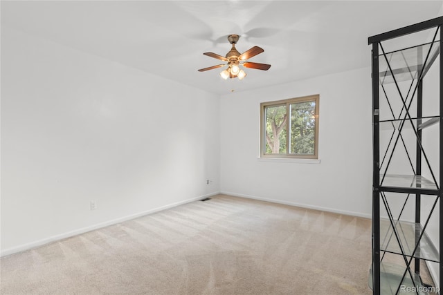 25893 Golf Pointe Dr, Southfield, MI 48075 - empty room featuring a ceiling fan and carpet floors