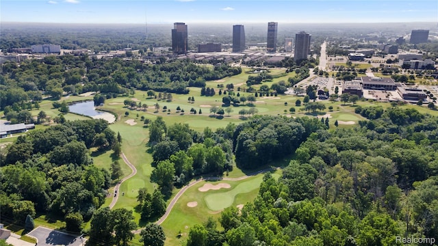 25893 Golf Pointe Dr, Southfield, MI 48075 - bird's eye view of a local golf course and a nearby body of water