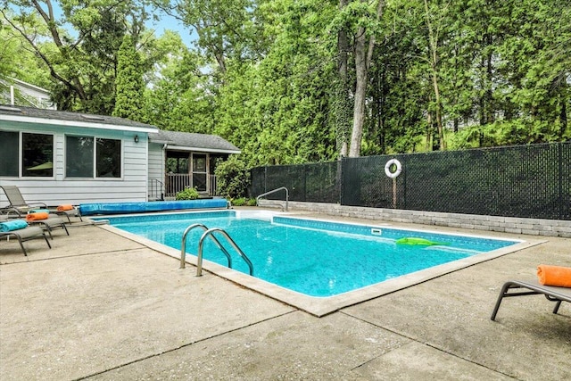 46210 Perkins Blvd, New Buffalo, MI 49117 - view of pool featuring a patio