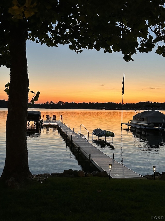 4078 Woodland Ave, Manitou Beach, MI 49253 - dock with a water view