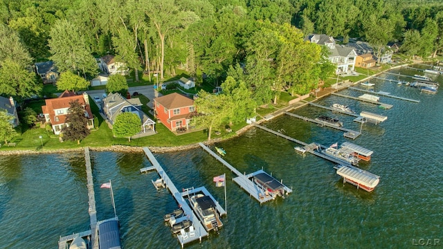 4078 Woodland Ave, Manitou Beach, MI 49253 - aerial view of a nearby body of water and a forest