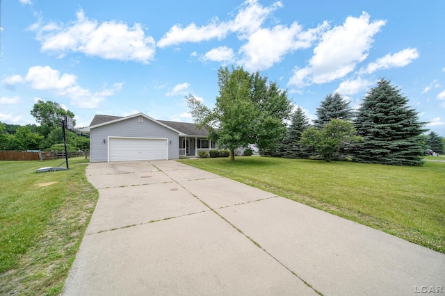 2099 Friar Tuck Cir, Adrian, MI 49221 - view of front facade with a garage and concrete driveway